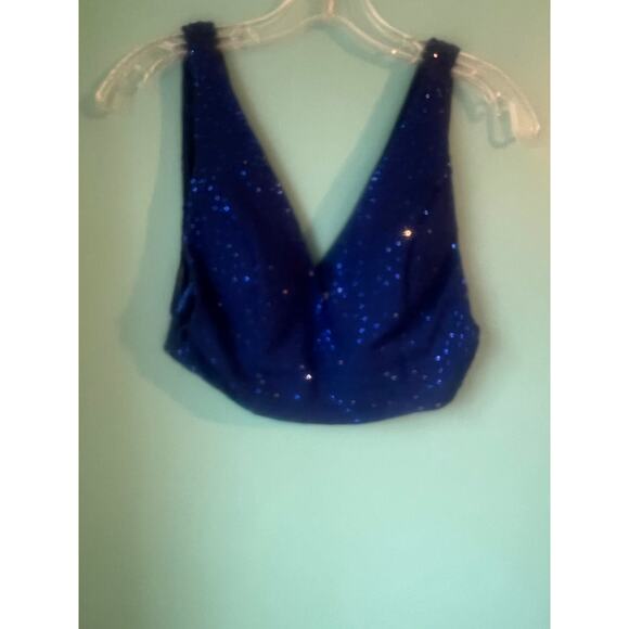 Sherri Hill Prom Hoco Dress Formal Gown Sequins Royal Blue Size 6 Bedazzled - Picture 9 of 14